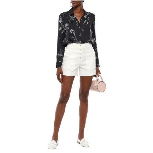 Equipment Femme Blouse Sz SP Essential Floral Long Sleeve Button Down NWT - Picture 1 of 17